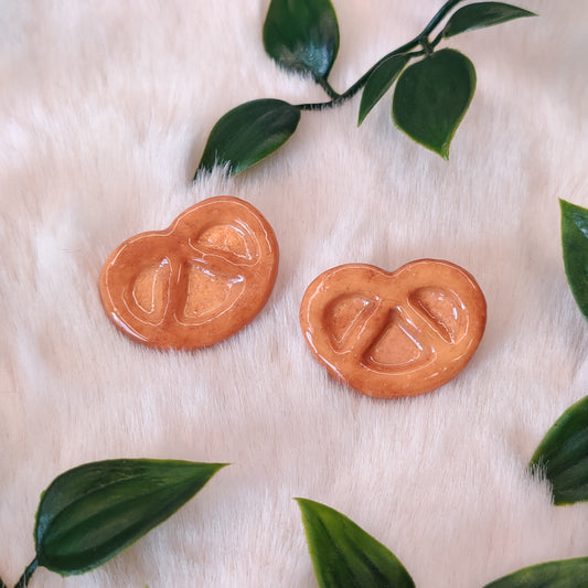 Pretzel — Polymer Clay Pin