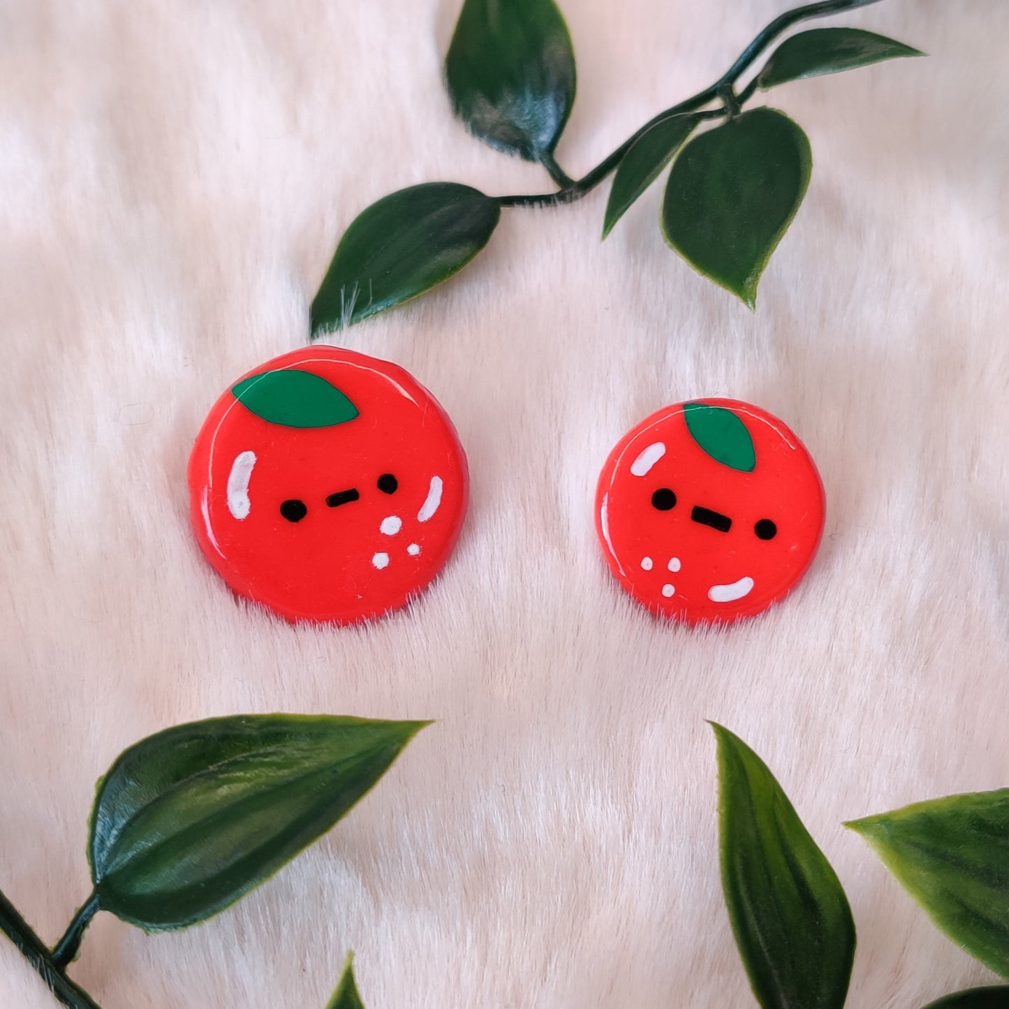 Tomato Buddy — Polymer Clay Pin