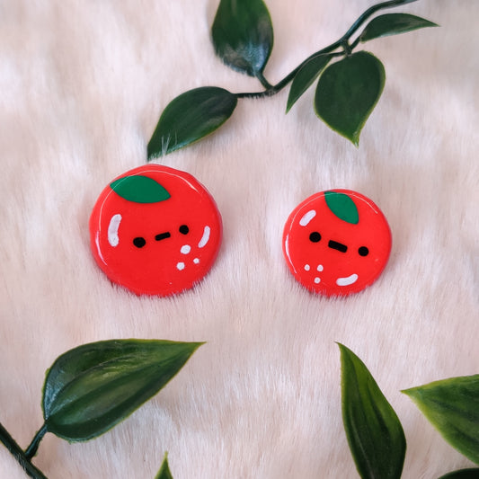 Tomato Buddy — Polymer Clay Pin