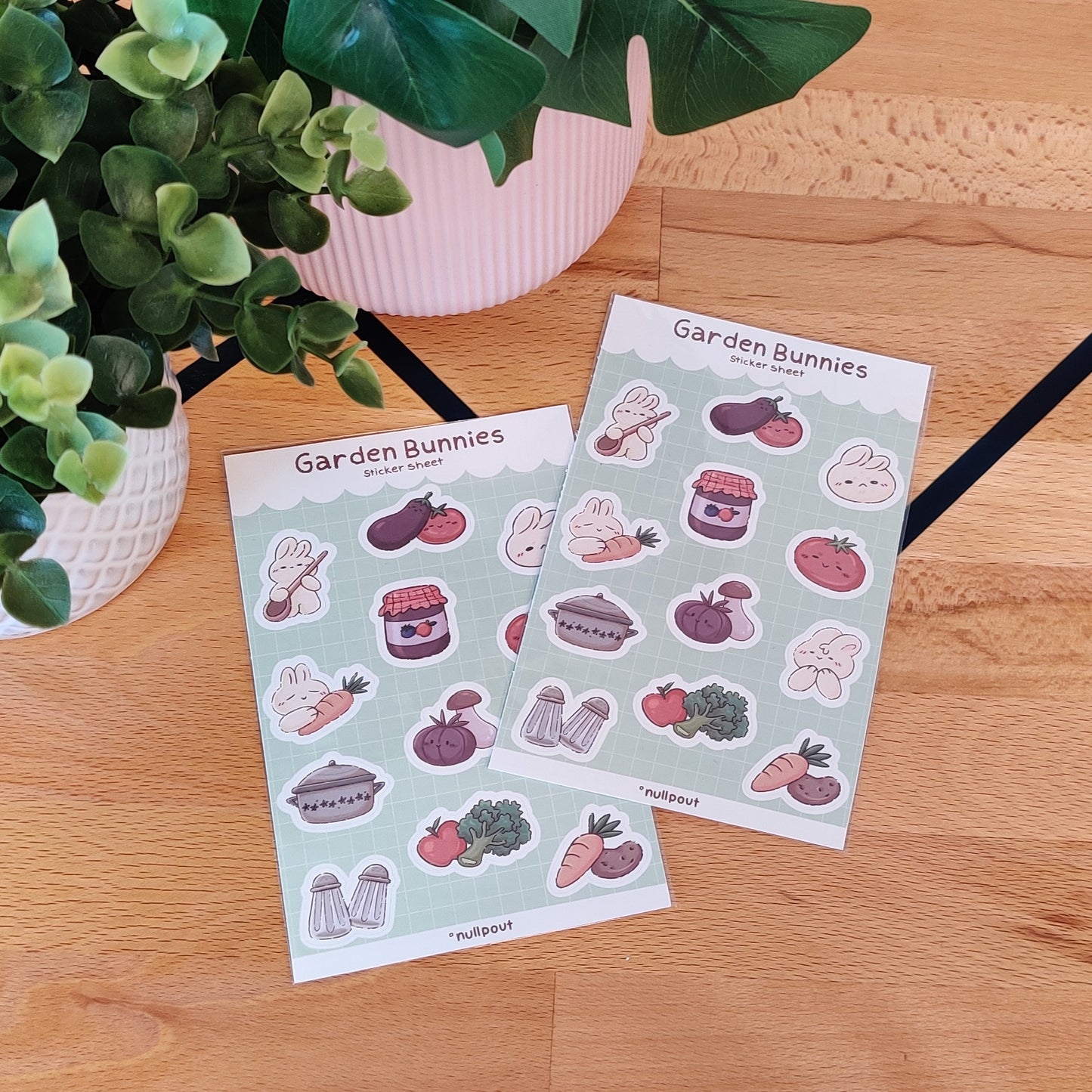 Garden Bunnies — Sticker Sheet