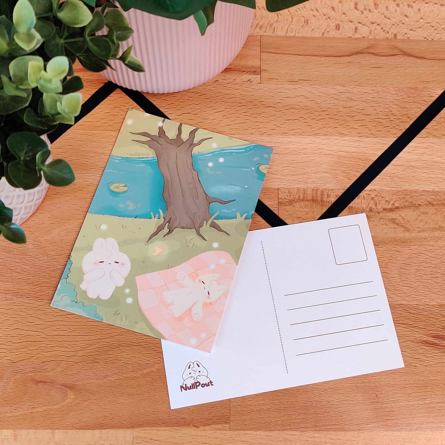 Forest Picnic Postcard