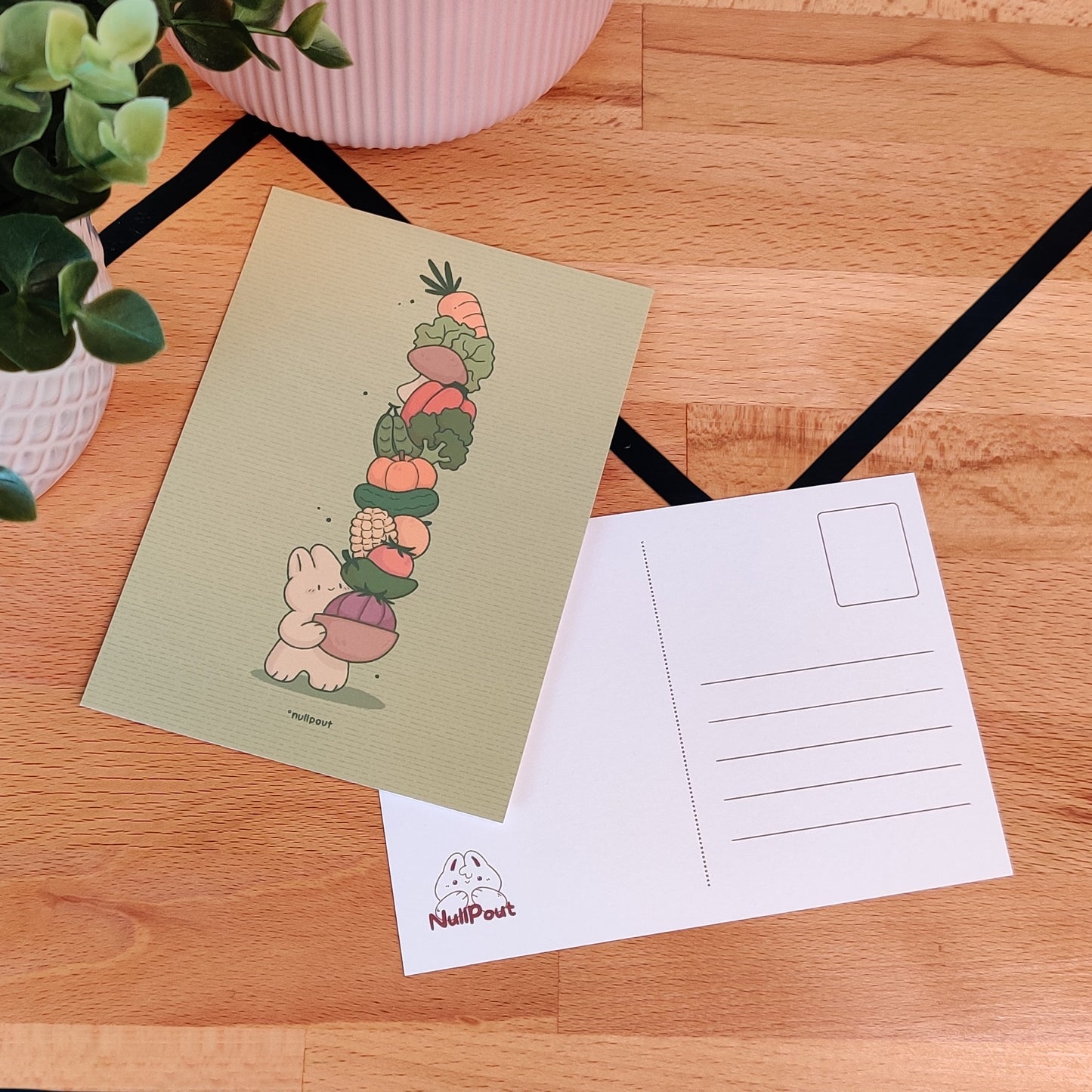 Veggie Bunny Postcard