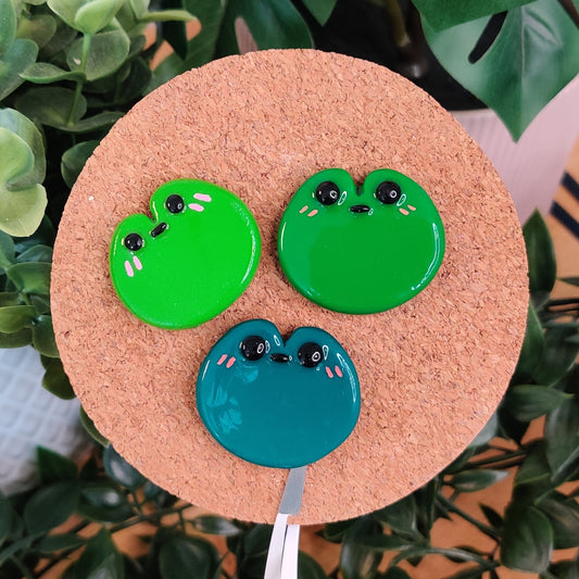 Lil' Froggies — Polymer Clay Pin
