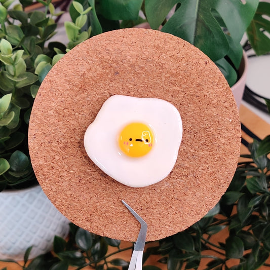 Sunny Egg — Polymer Clay Pin