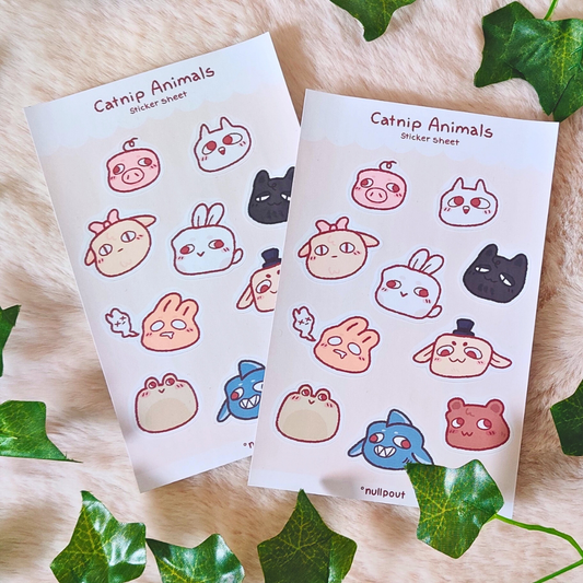 Catnip Animals — Sticker Sheet