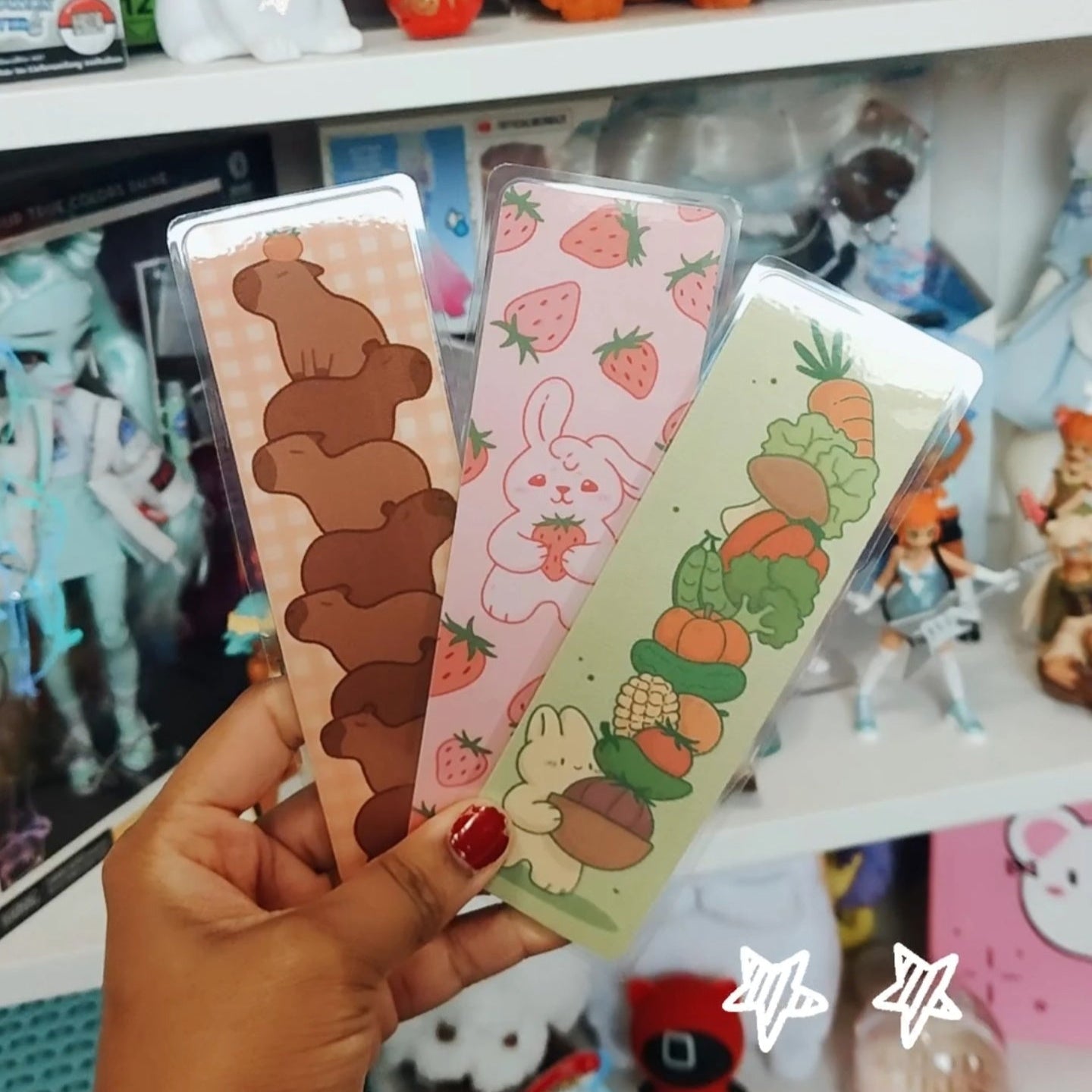 Stacking Capybara Bookmark