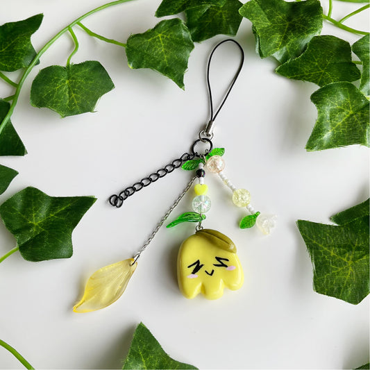 Yellow Bellflower — Polymer Clay Charm