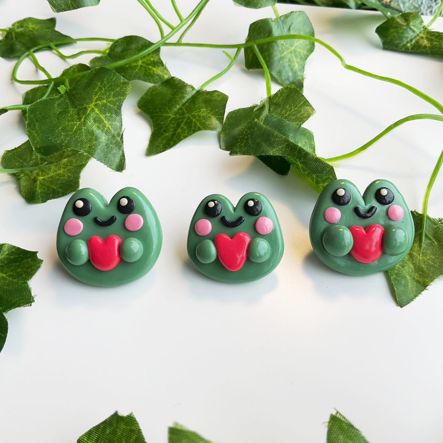 Love Frog — Polymer Clay Pin