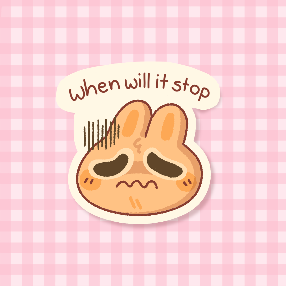 When will it Stop Sticker