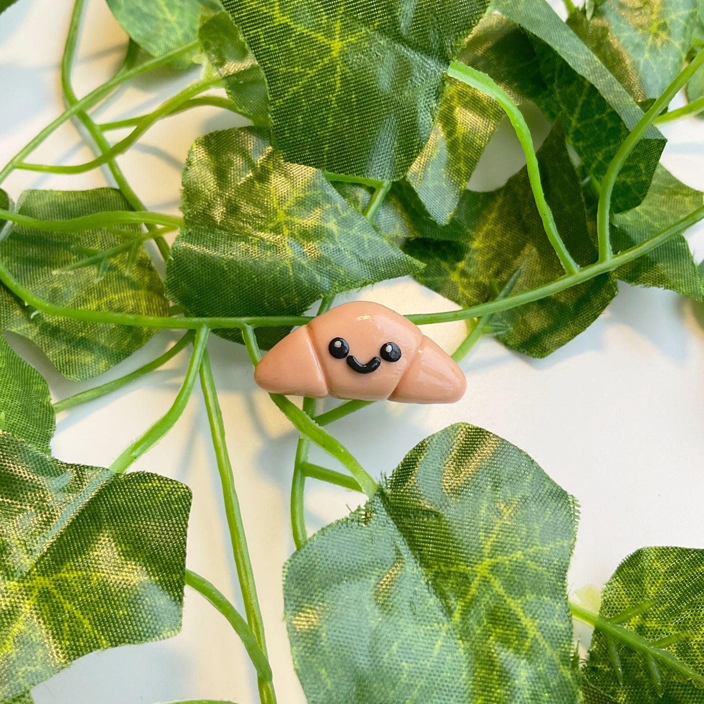 Baby Croissant — Polymer Clay Pin