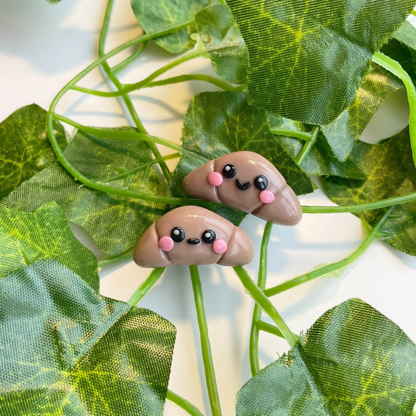 Baby Croissant — Polymer Clay Pin