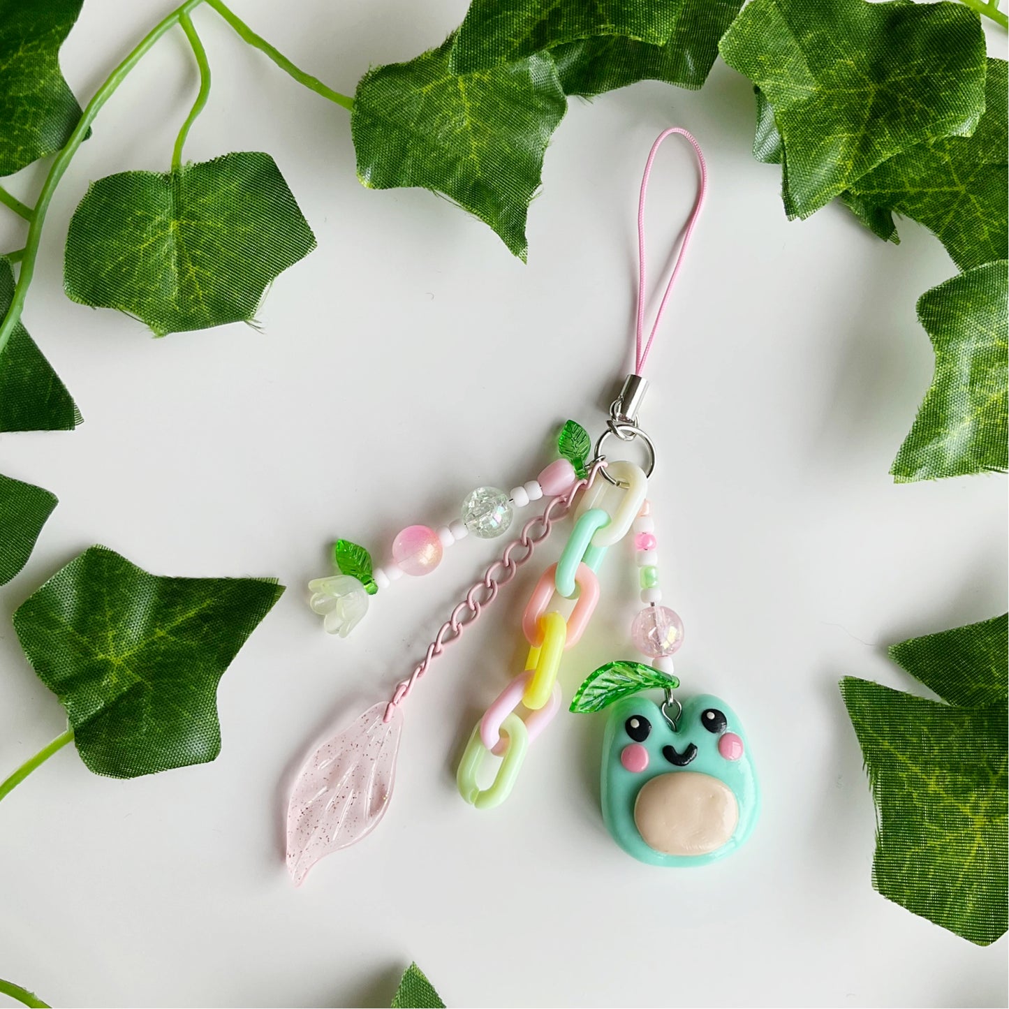 Pastel Frog — Polymer Clay Charm