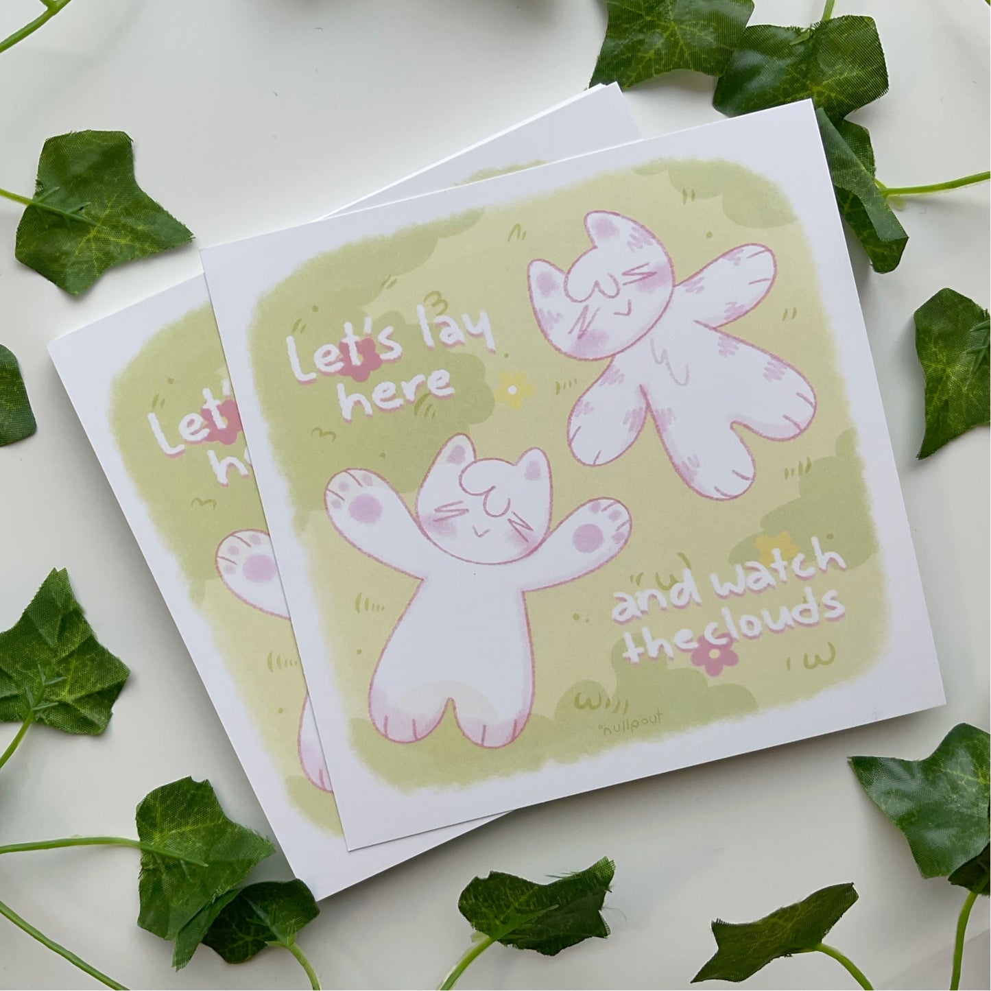 Garden Cats Square Print