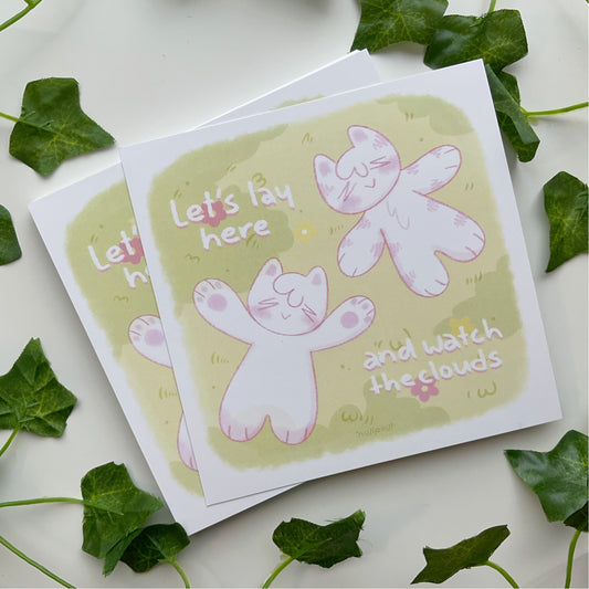 Garden Cats Square Print