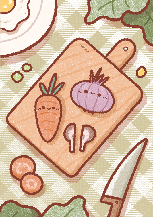 Cooking Postcard