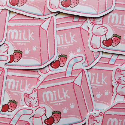 Milk Cat Sticker
