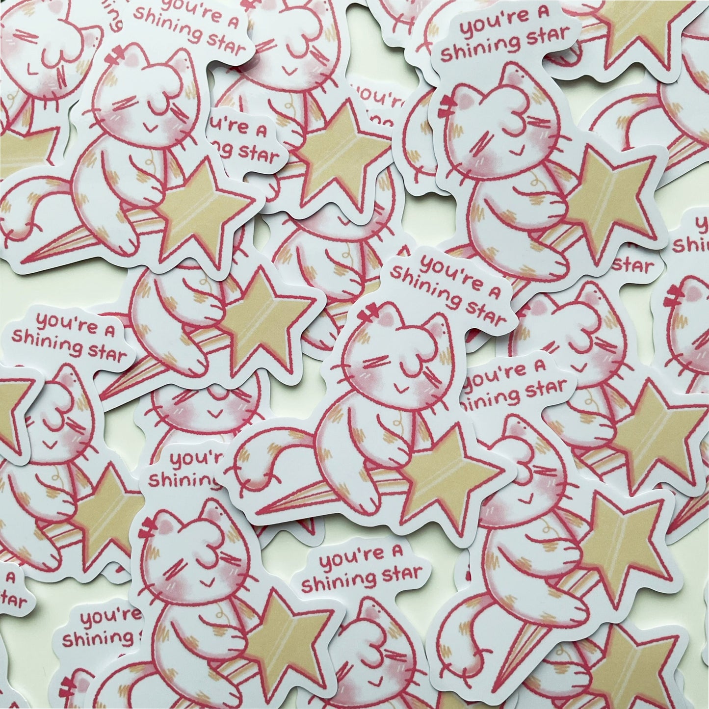 Shining Star Cat Sticker